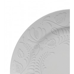 Prato 20,5cm Para Sobremesa Folk Porcelana Germer